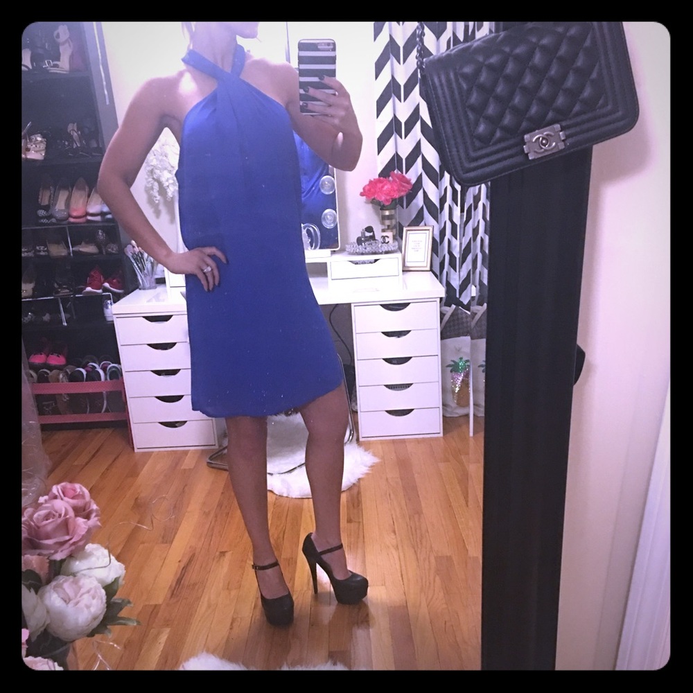 Royal blue dress🤍